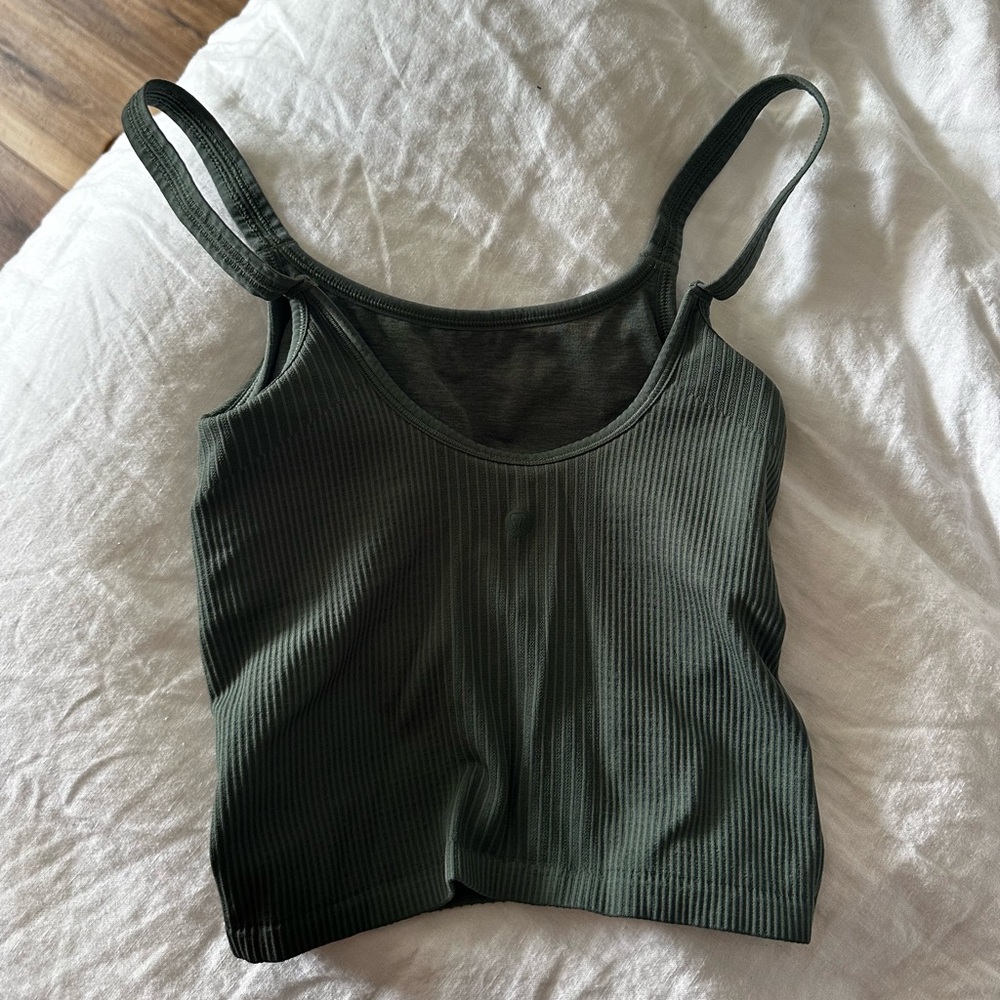 Ribbed Green Tank Top by LuluLemon